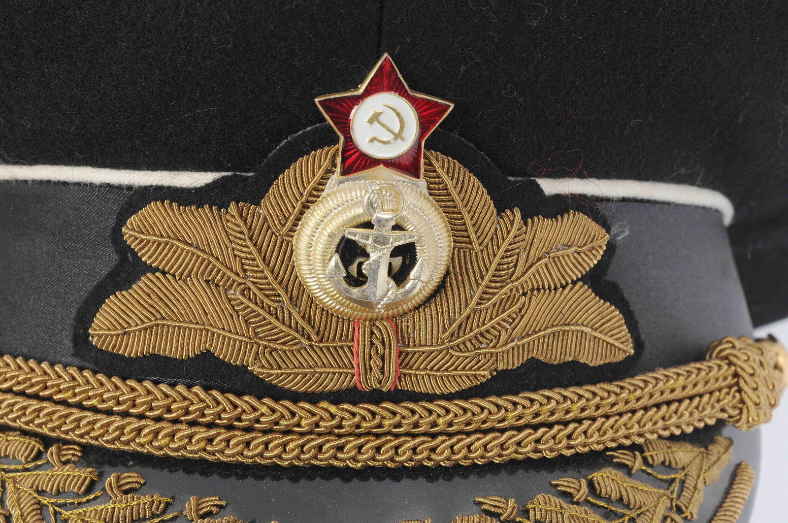 Soviet Naval Admiral's Dress Visor Hat (A) - 6