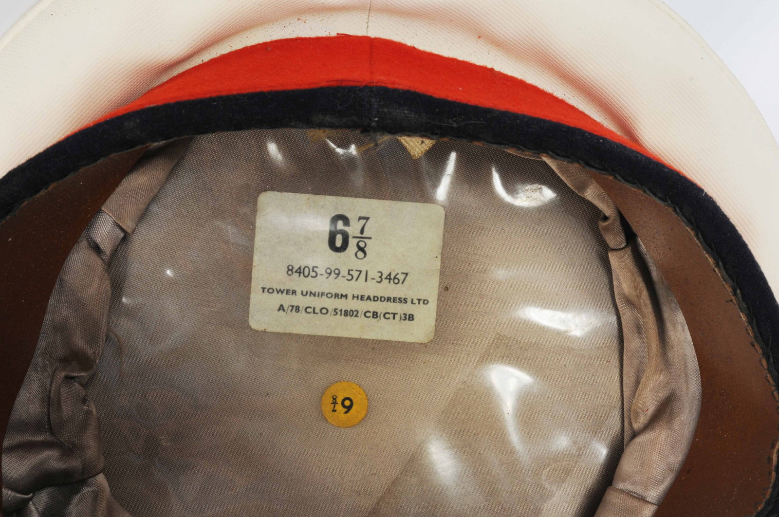 British Royal Marines White-Cover Visor Hat (A) - 9