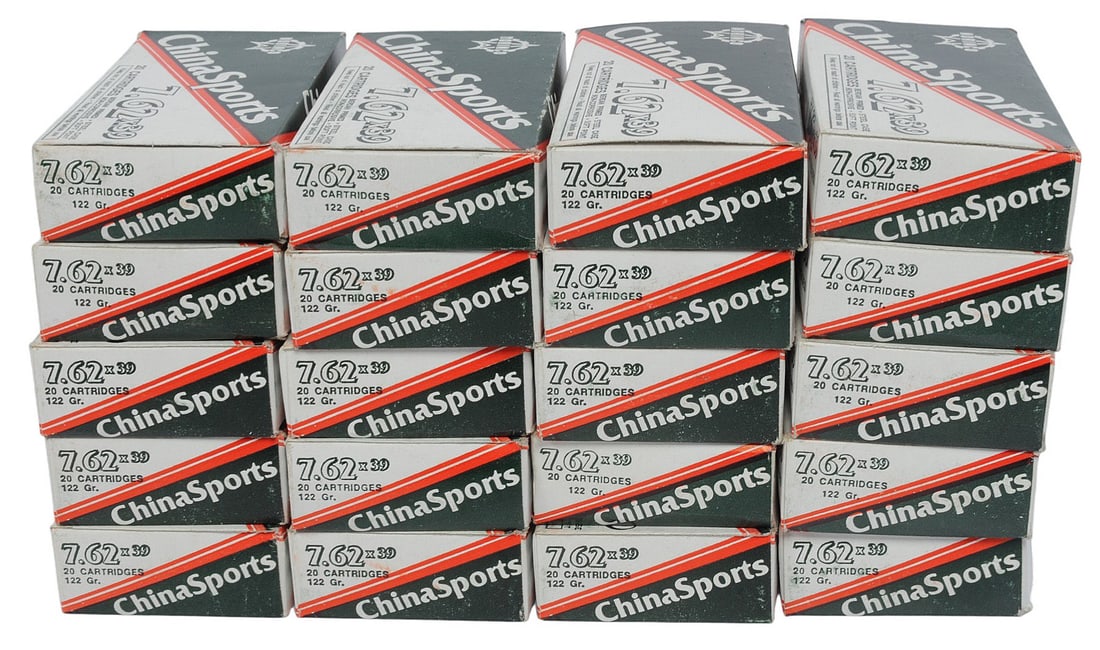 Norinco ChinaSport 7.62x39mm Ammo Lot of 400rds. (JGD) - 2