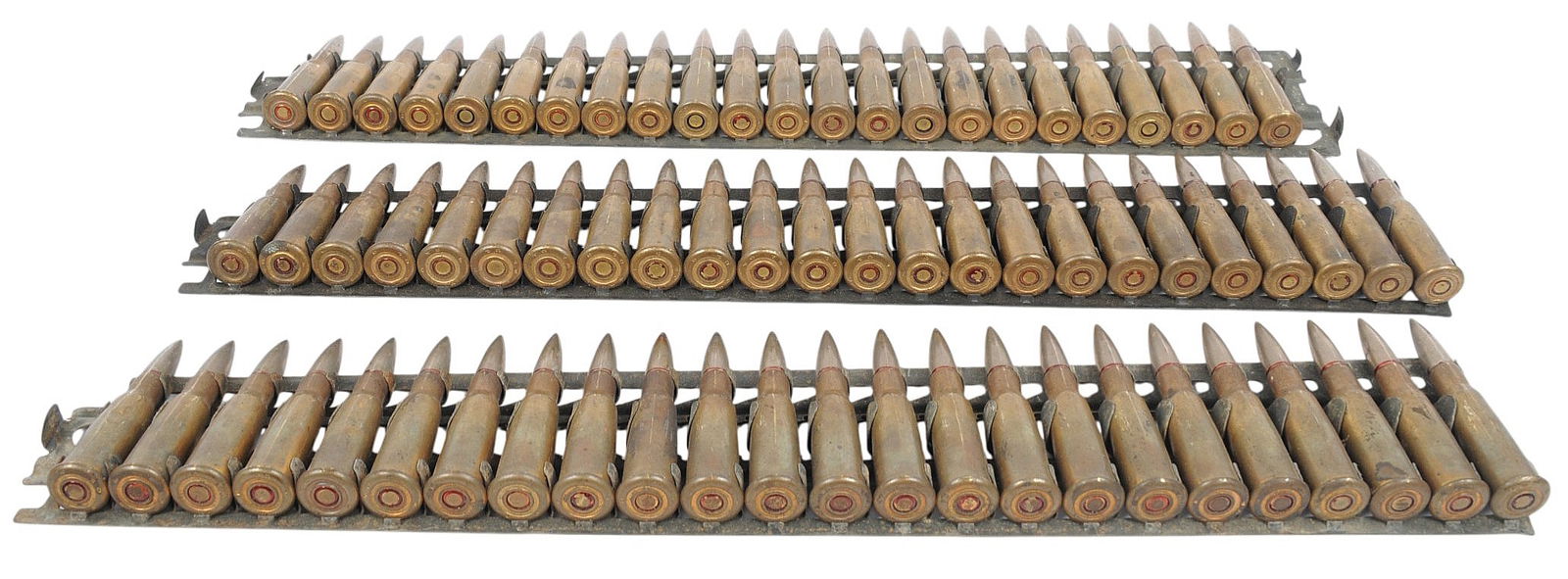 71 Rounds of 8x51mmR Lebel 'Balle N' On Hotchkiss Clips (A) - 2
