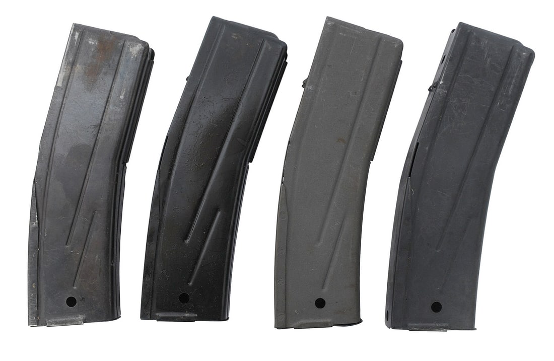 Four 30-Round M1/M2 Carbine .30 Carbine Magazines (JGD): A lot of Four 30-Round M1/M2 Carbine .30 Carbine Magazines that are in good to very good condition 