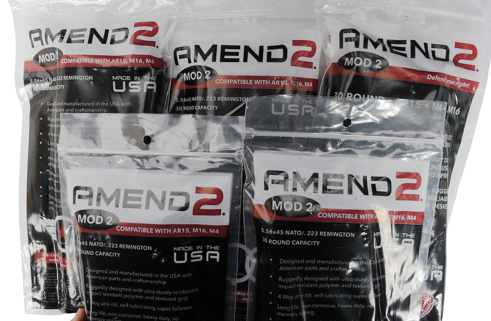 30-Round 5.56x45mm AR-15 Magazines Lot of 10 (JGD) - 2