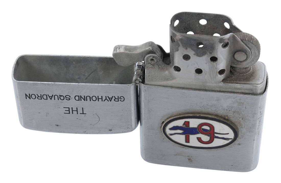 US Navy "Commander Destroyer Squadron 19" Greyhound Squadron Penguin Cigarette Lighter (A) - 2