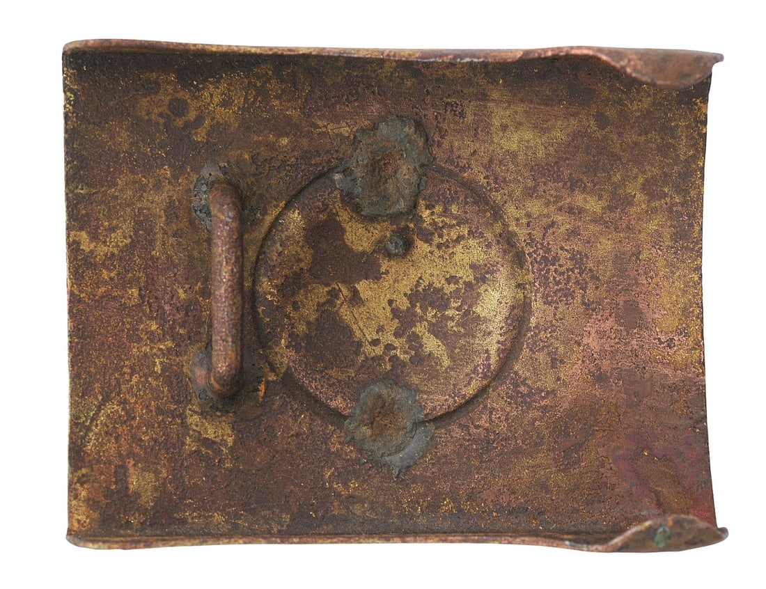 Excavated Imperial German Army WWI era M1895 Enlisted Belt Buckle (A) - 2