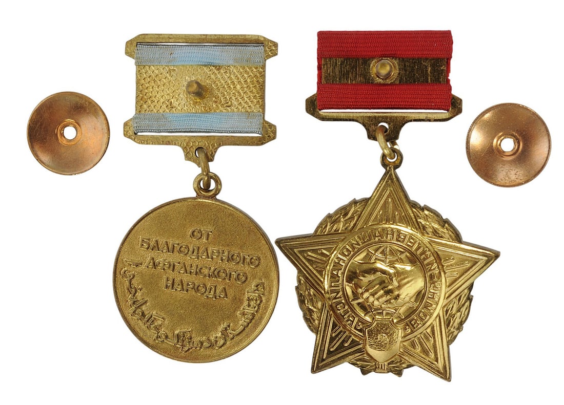 Two Soviet era Awards for Service in Afghanistan (A) - 2