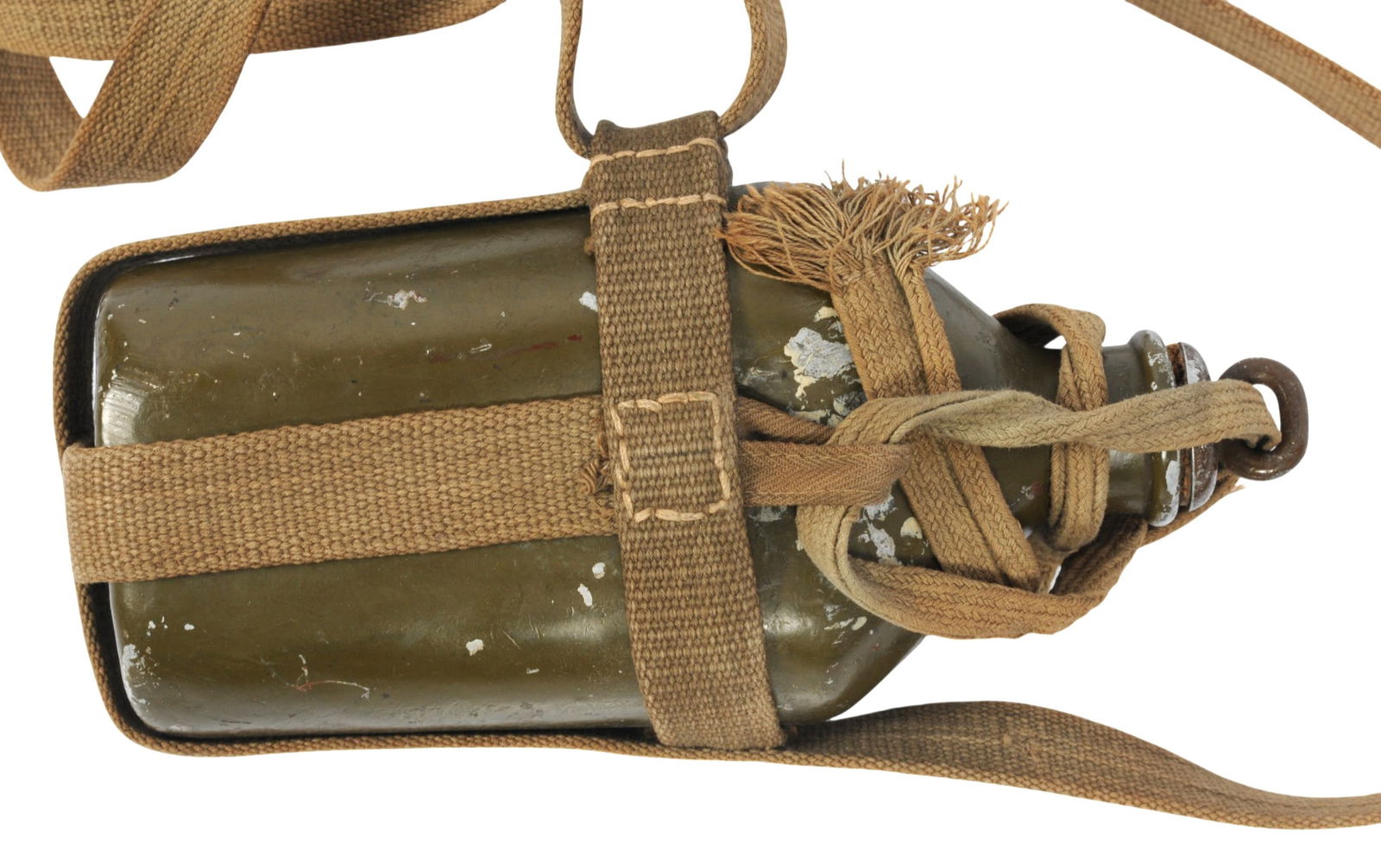 Scarce Early Imperial Japanese WWI-II issue Model 1905 Canteen & Carrier (A) - 2