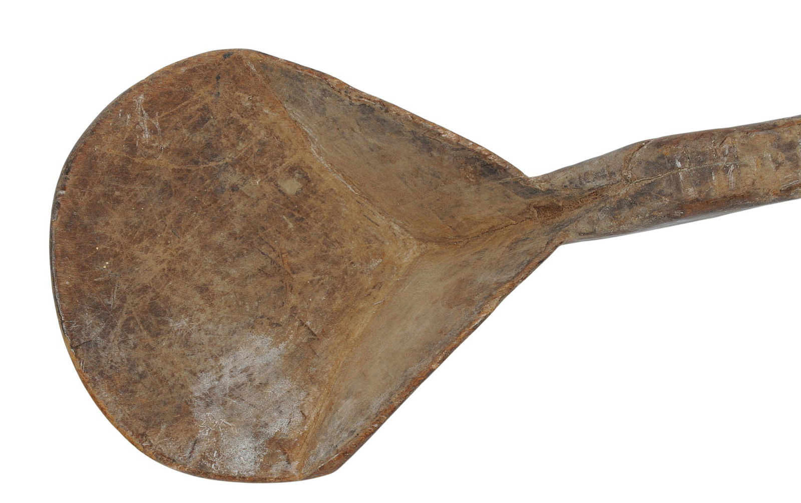 Antique African tribal Hand-Carved Wooden Ladle (A) - 2