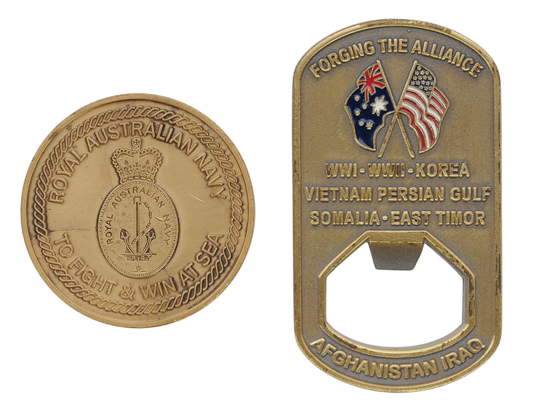 An Australian Navy Challenge Coin Lot of 2 (A) - 2