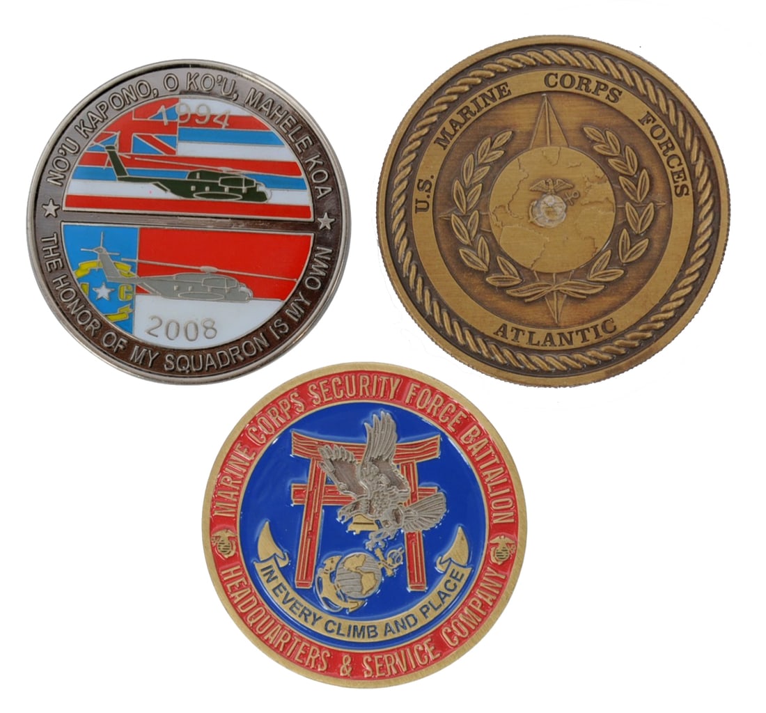 US Military Challenge Coin Lot of 3 (A) - 2