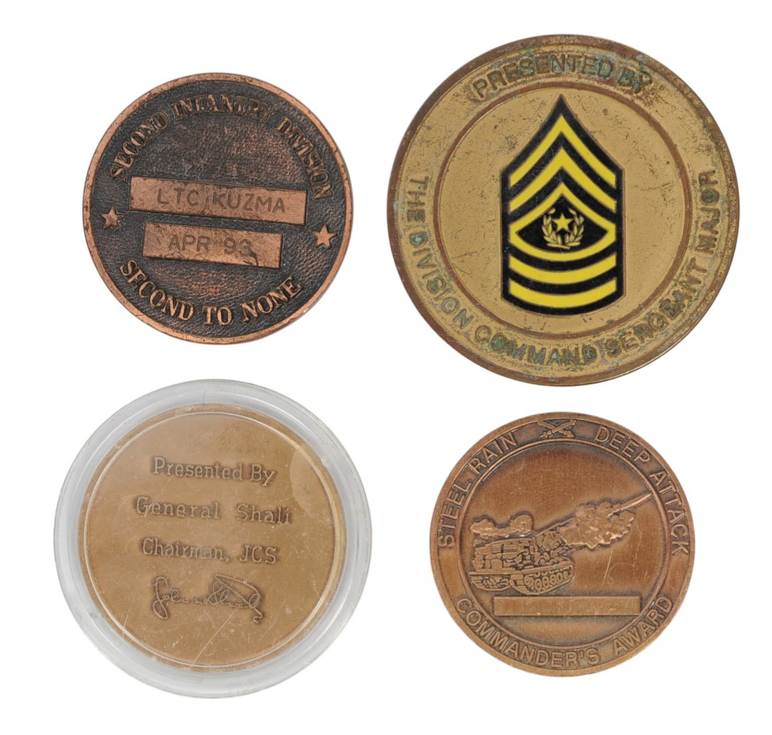 Joint Chiefs of Staff, 10th Mountain Division, 3rd Bn 27th Field Artillery & Other Challege Coin (A) - 2
