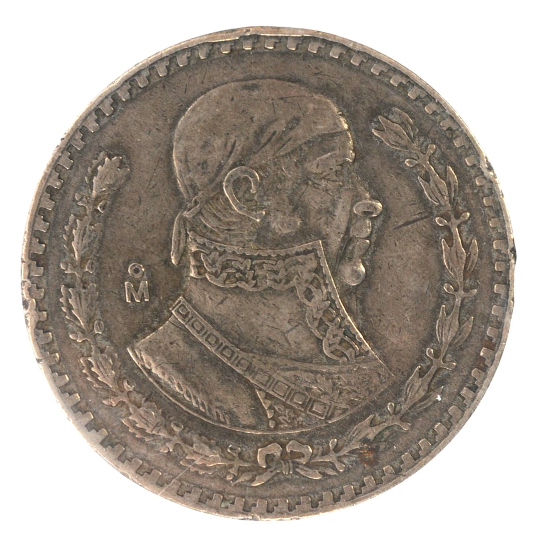 Jose Morelos Mexican One Peso Silver Coin (A - 2