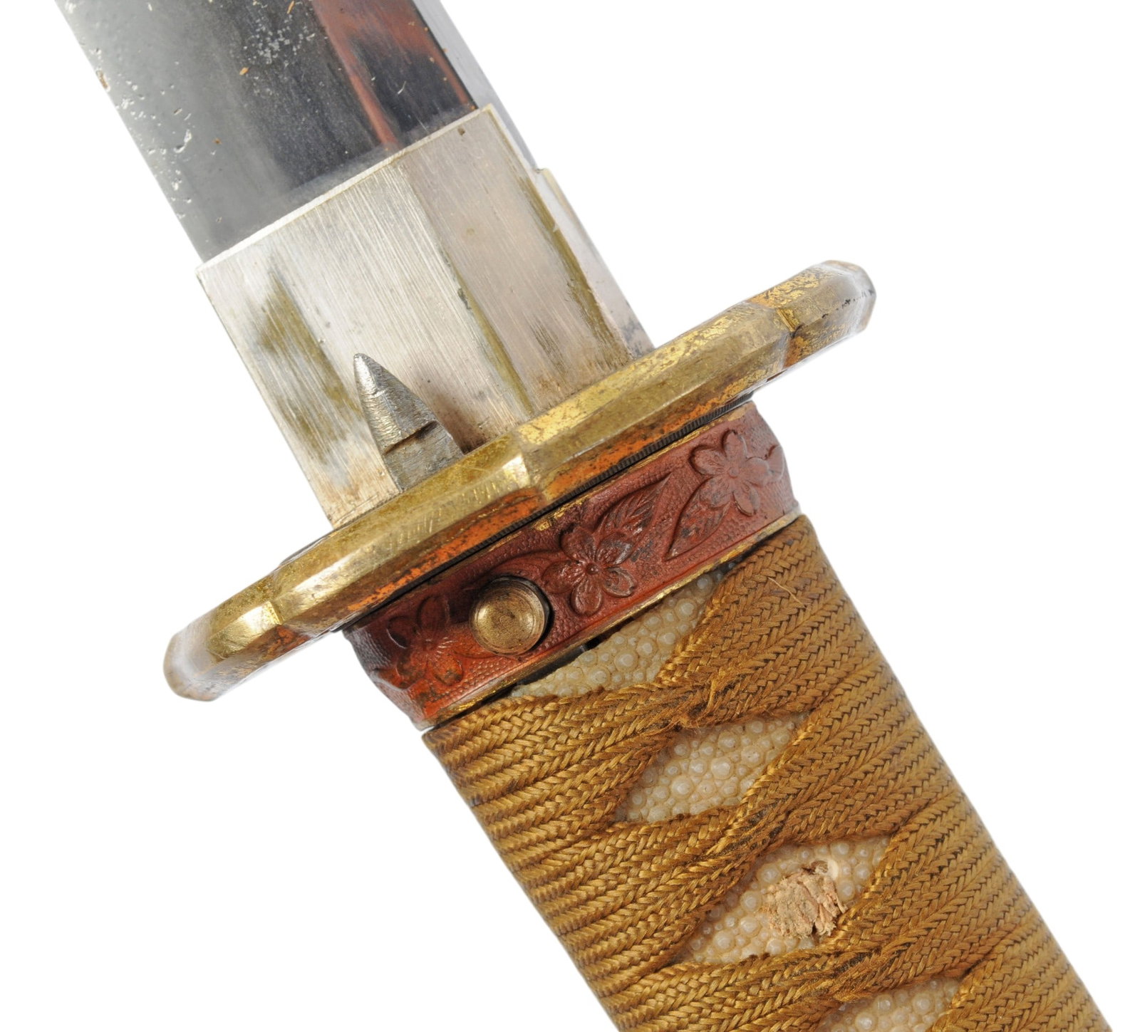 Japanese Army Officers Signed Sword in WWII Shin Gunto Combat Mounts (G3M) - 11