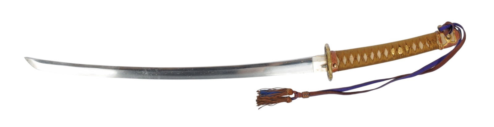 Japanese Army Officers Signed Sword in WWII Shin Gunto Combat Mounts (G3M) - 2