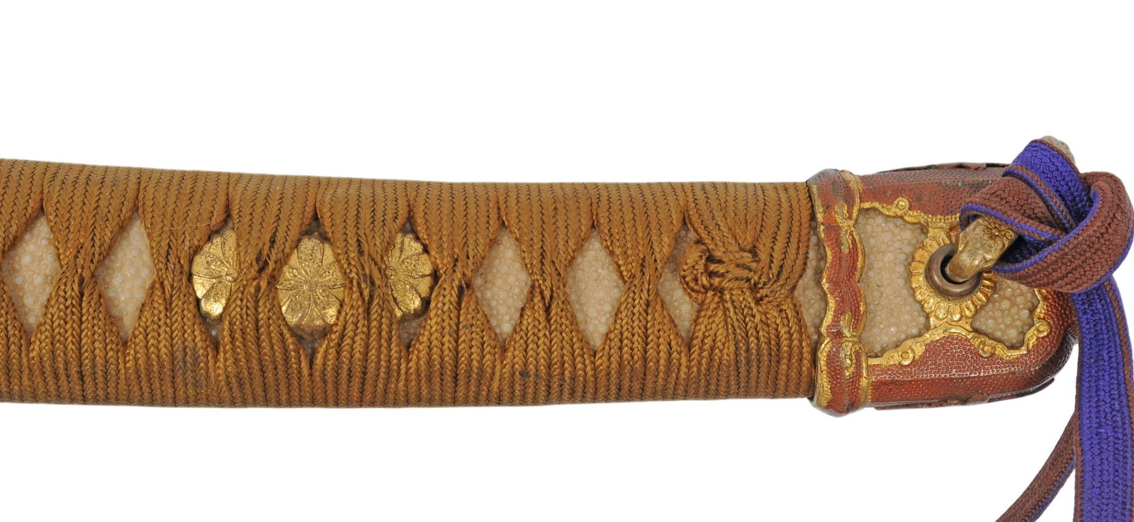 Japanese Army Officers Signed Sword in WWII Shin Gunto Combat Mounts (G3M) - 4