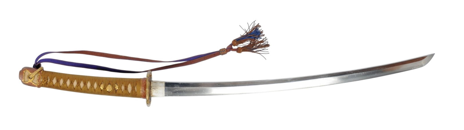 Japanese Army Officers Signed Sword in WWII Shin Gunto Combat Mounts (G3M) - 7