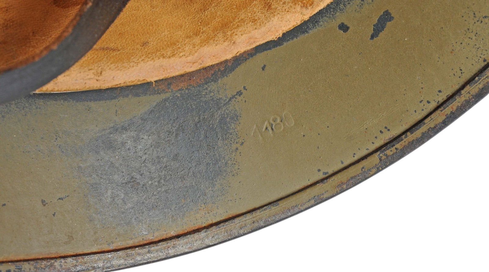 *Rare "Normandy" Painted Single Decal German WWII Luftwaffe M35 Helmet (G3M) - 7