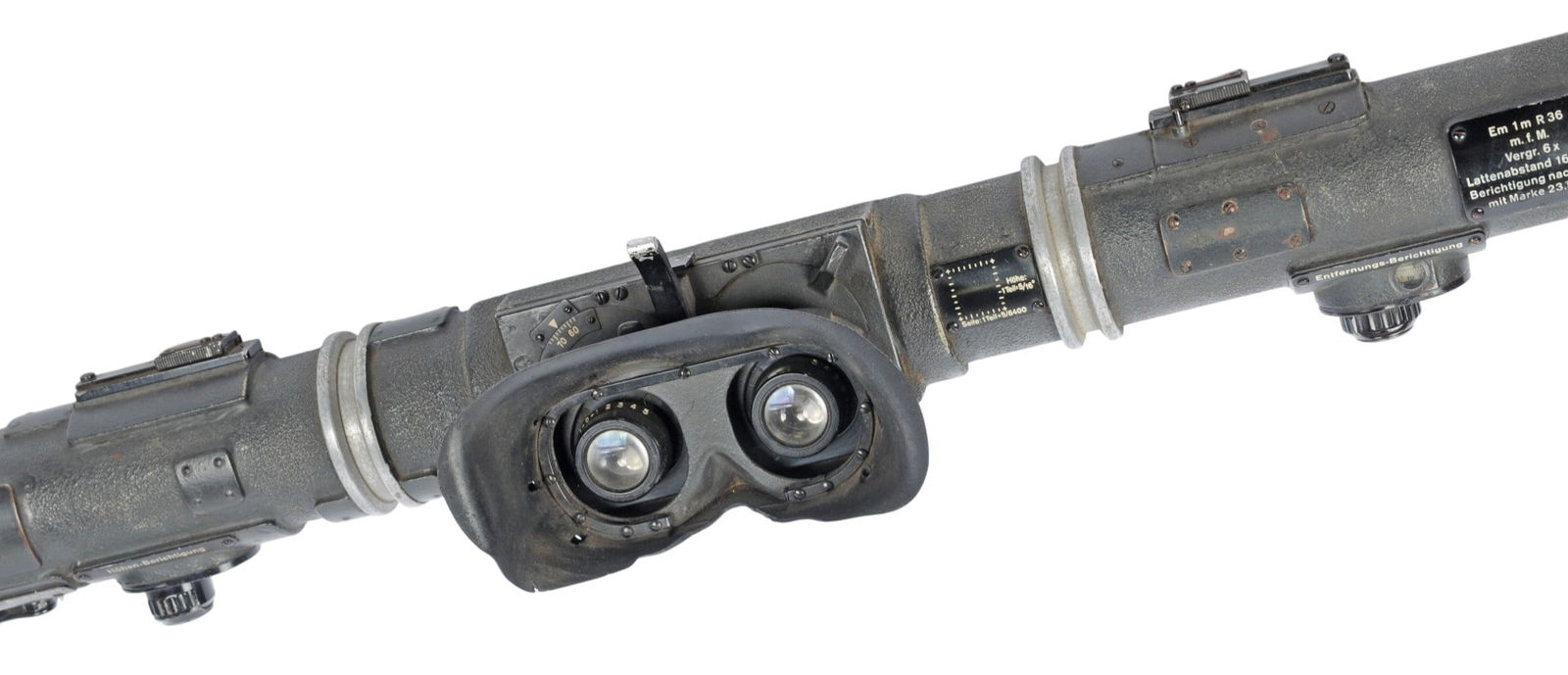 Rare German WWII Wehrmacht EM 1m R36 Field Rangefinder (C3T) - 2