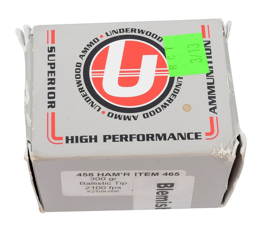Underwood Ammo 458 SOCOM 300 Gr. Box of 20rds.(RCT) - 2