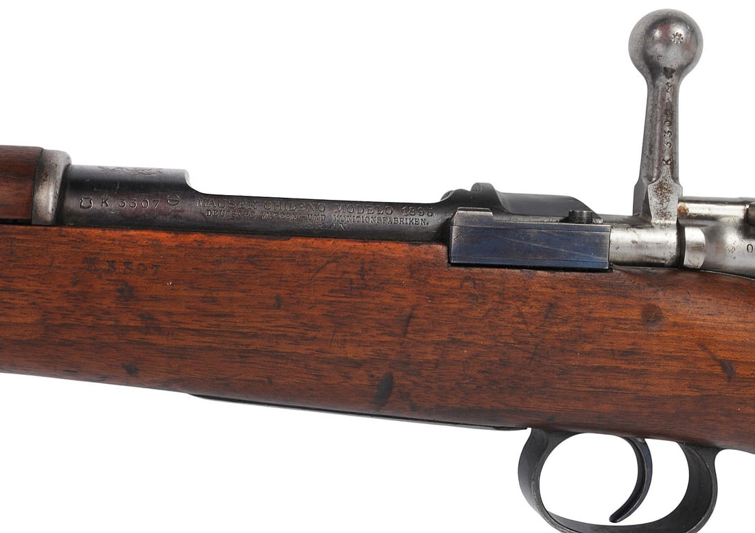 Chilean Model 1895 Mauser 7x57mm Bolt-action Rifle FFL Required: K3307 (A1) - 9