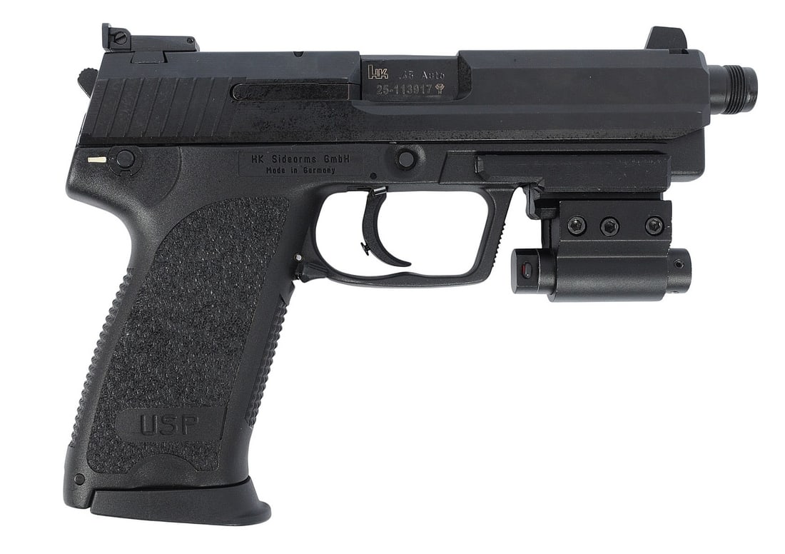 HK USP Tactical Threaded 45 ACP Semi Auto Pistol with laser FFL 25-113917(ADR1) - 2