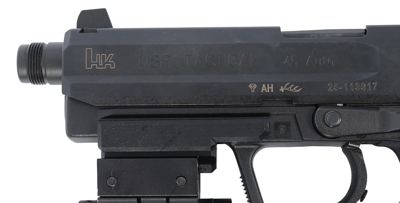 HK USP Tactical Threaded 45 ACP Semi Auto Pistol with laser FFL 25-113917(ADR1) - 4
