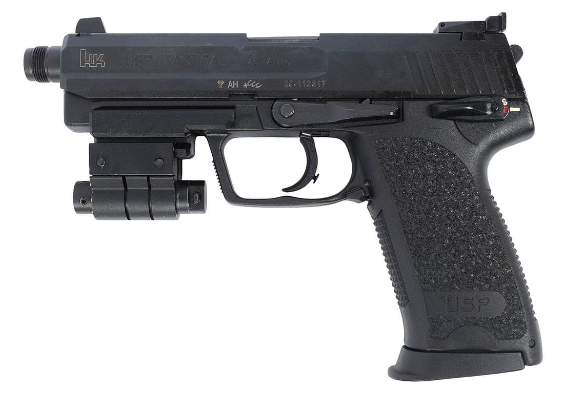HK USP Tactical Threaded 45 ACP Semi Auto Pistol with laser FFL 25-113917(ADR1) - 5