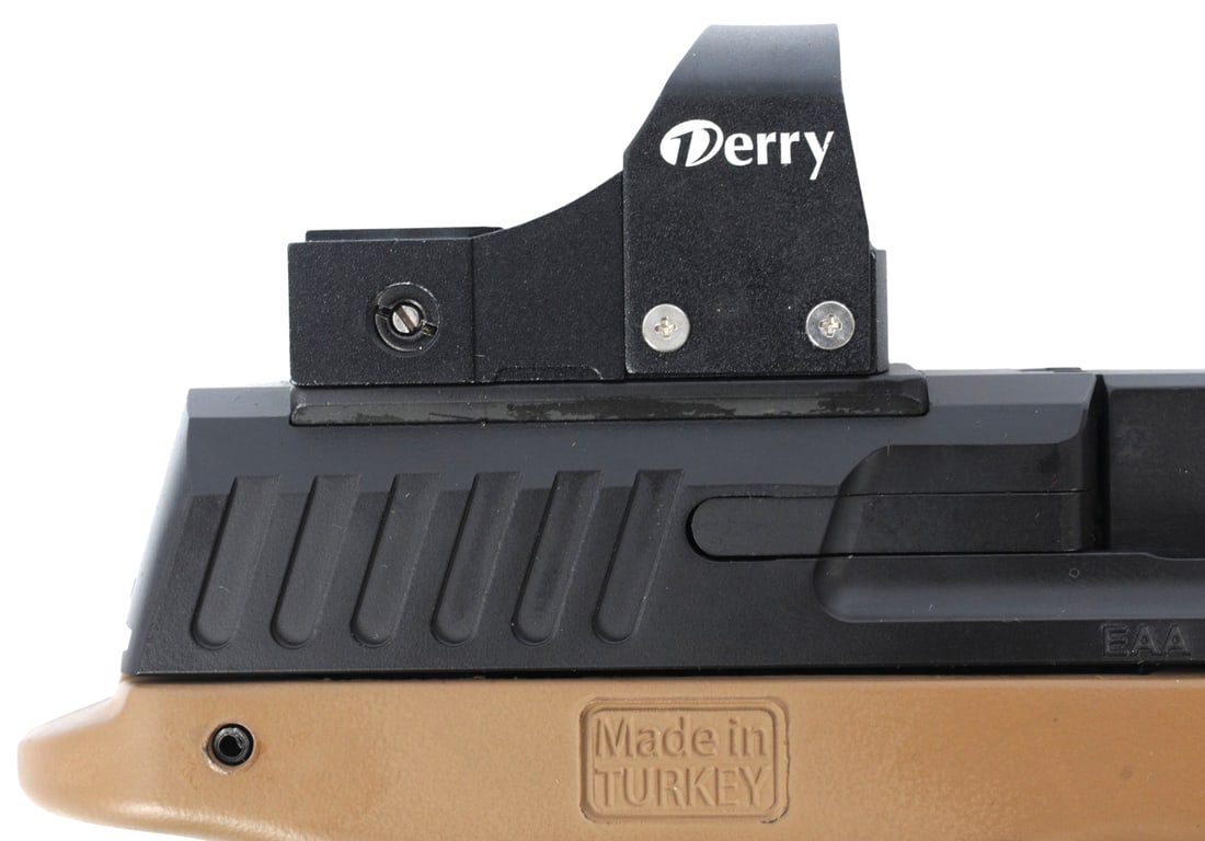 EAA MC28SAT 9mm Semi Auto Pistol with Derry Red Dot FFL T6368-22AV00527(DMW1) - 3