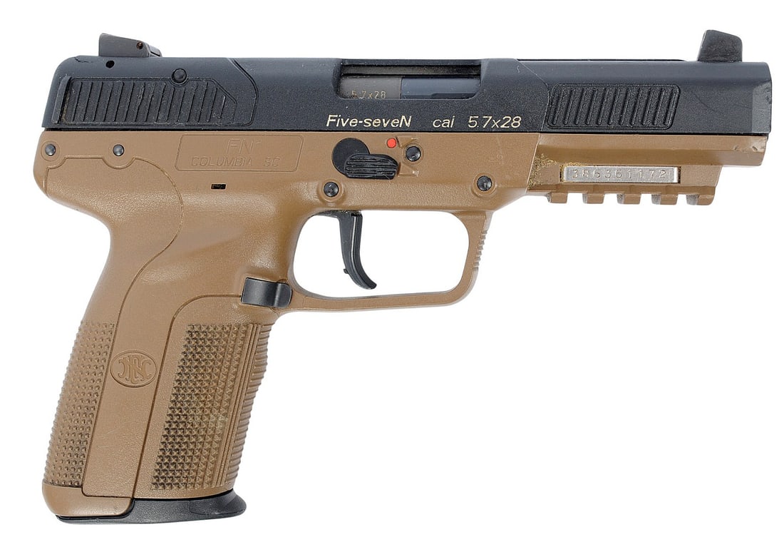FN Five Seven 2 Tone FDE 5.7x28mm Semi Auto Pistol FFL 386351172 (JGD1) - 2