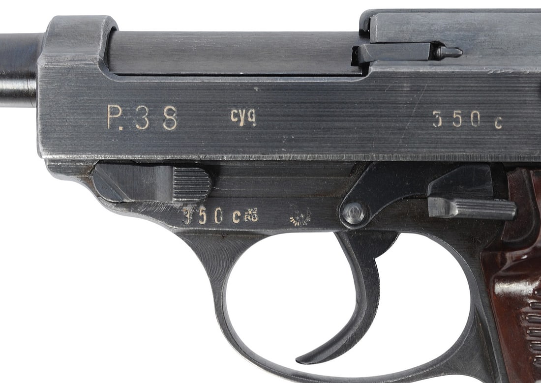 German WWII Spreewerke "CYQ" Code P38 9mm Semi Auto Pistol FFL 350C (J2L1) - 4