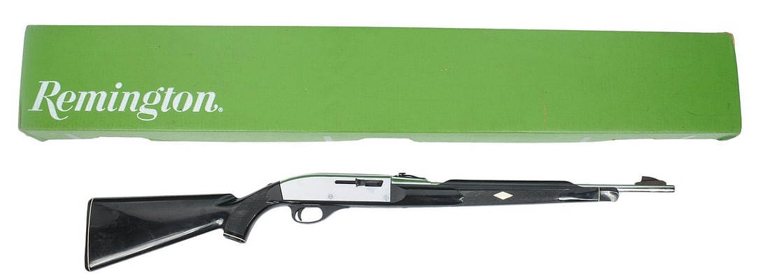 Remington Nylon Chrome 22LR Semi Auto Rifle with Tasco Scope FFL A2221411 (T2M1) - 17