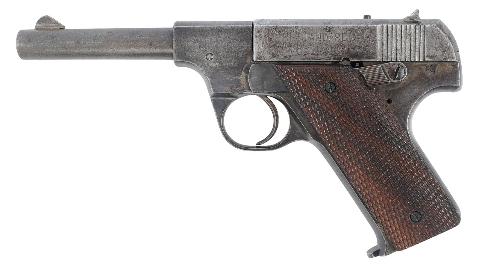US Property Marked Hi-Standard Model B 22LR Semi Auto Pistol FFL 106239(B3W1) - 4