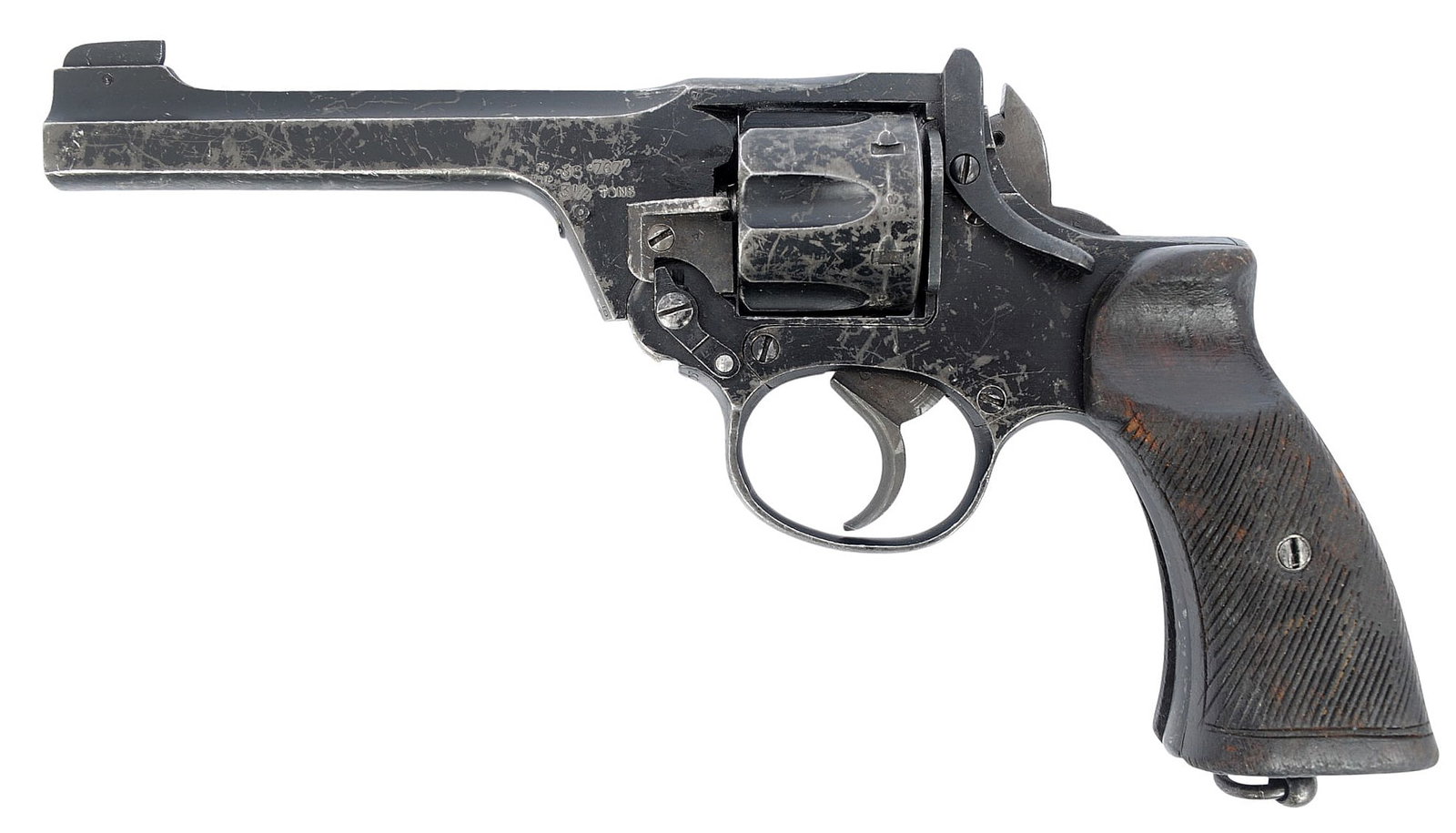British Webley NO.2 Mark I Tanker 38. Cal Double Action Revolver FFL Y3505 (B3W1) - 4