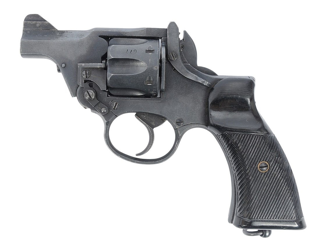 British Webley NO.2 Mark I Tanker 38. Cal Double Action Snub Nose Revolver FFL B7703 (B3W1) - 4