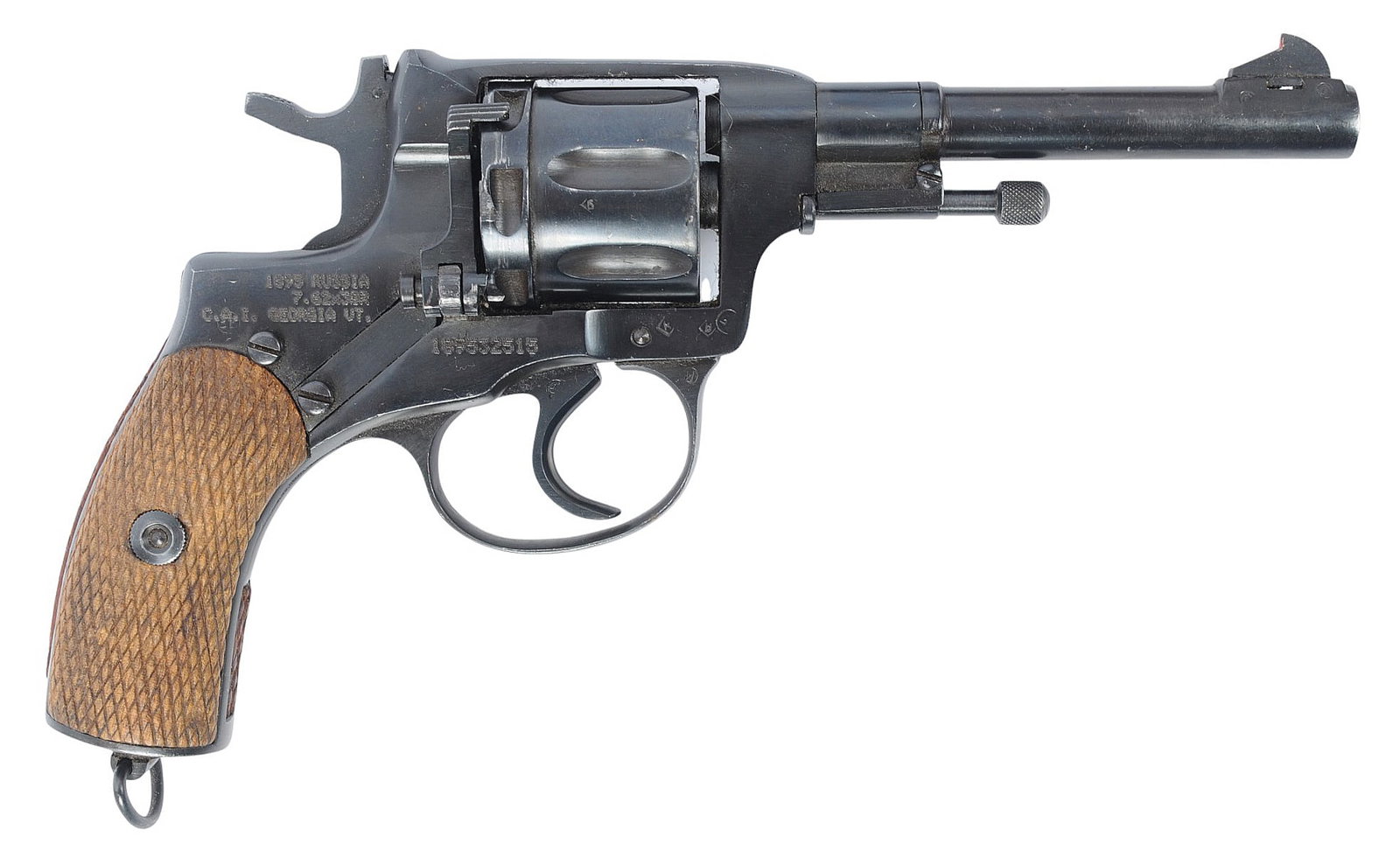 Russian WWII 1944 Date Izhevsk Model 1895 Nagant 7.62x38R Double Action Revolver FFL 189532515(B3W1) - 2