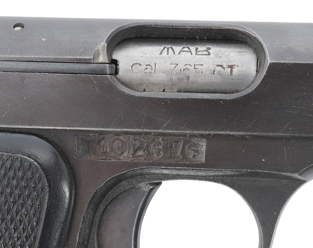 French MAB Model D 7.65mm Semi-auto Pistol FFL Required: 102676 (B3W1) - 2