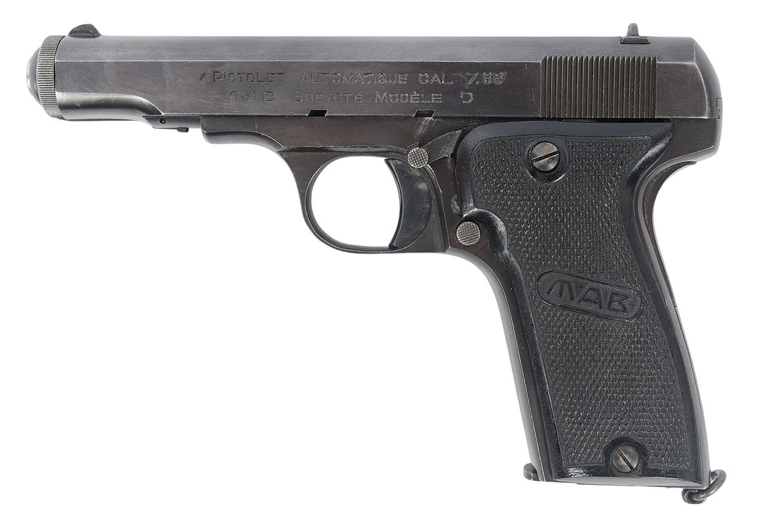 French MAB Model D 7.65mm Semi-auto Pistol FFL Required: 102676 (B3W1) - 5