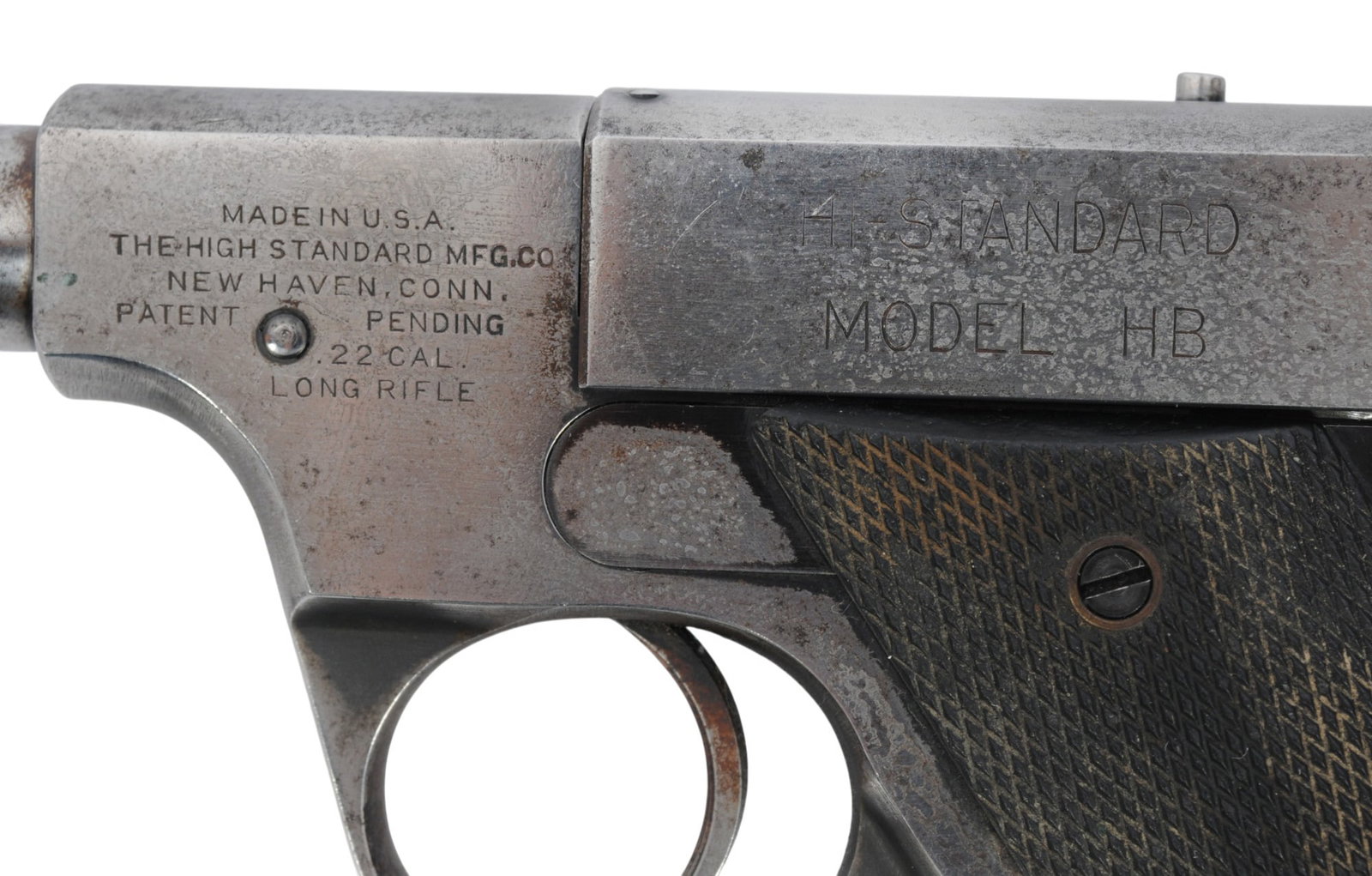 High Standard Model HB .22LR Semi-auto Pistol FFL Required: 280640 (B3W1) - 5