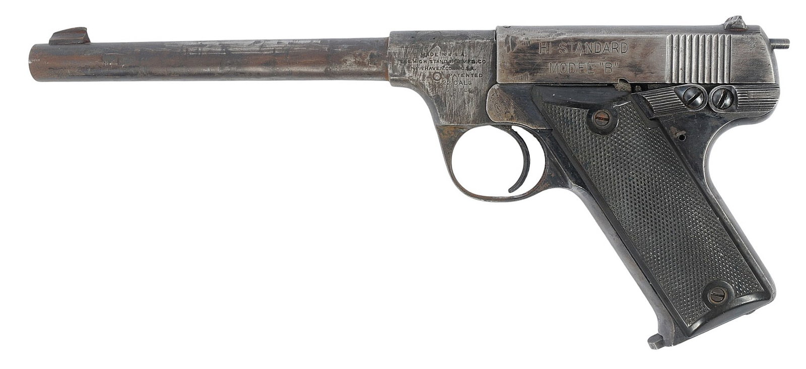 Hi-Standard Model B 22LR Semi Auto Pistol FFL 7294 (B3W1) - 2