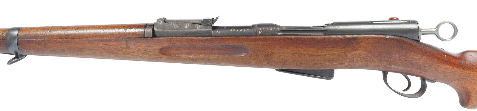 Swiss IG 1896/11 7.5x55mm Swiss Straight Pull Bolt Action Rifle FFL Required: 254244P (A1) - 10