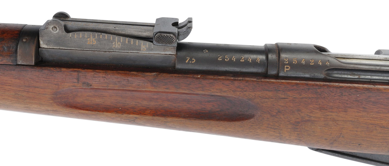 Swiss IG 1896/11 7.5x55mm Swiss Straight Pull Bolt Action Rifle FFL Required: 254244P (A1) - 11