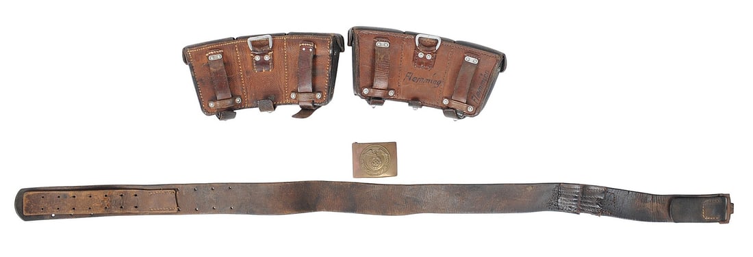 Early *German World War II Mauser SA Belt Rig With Buckle (CWA) - 12