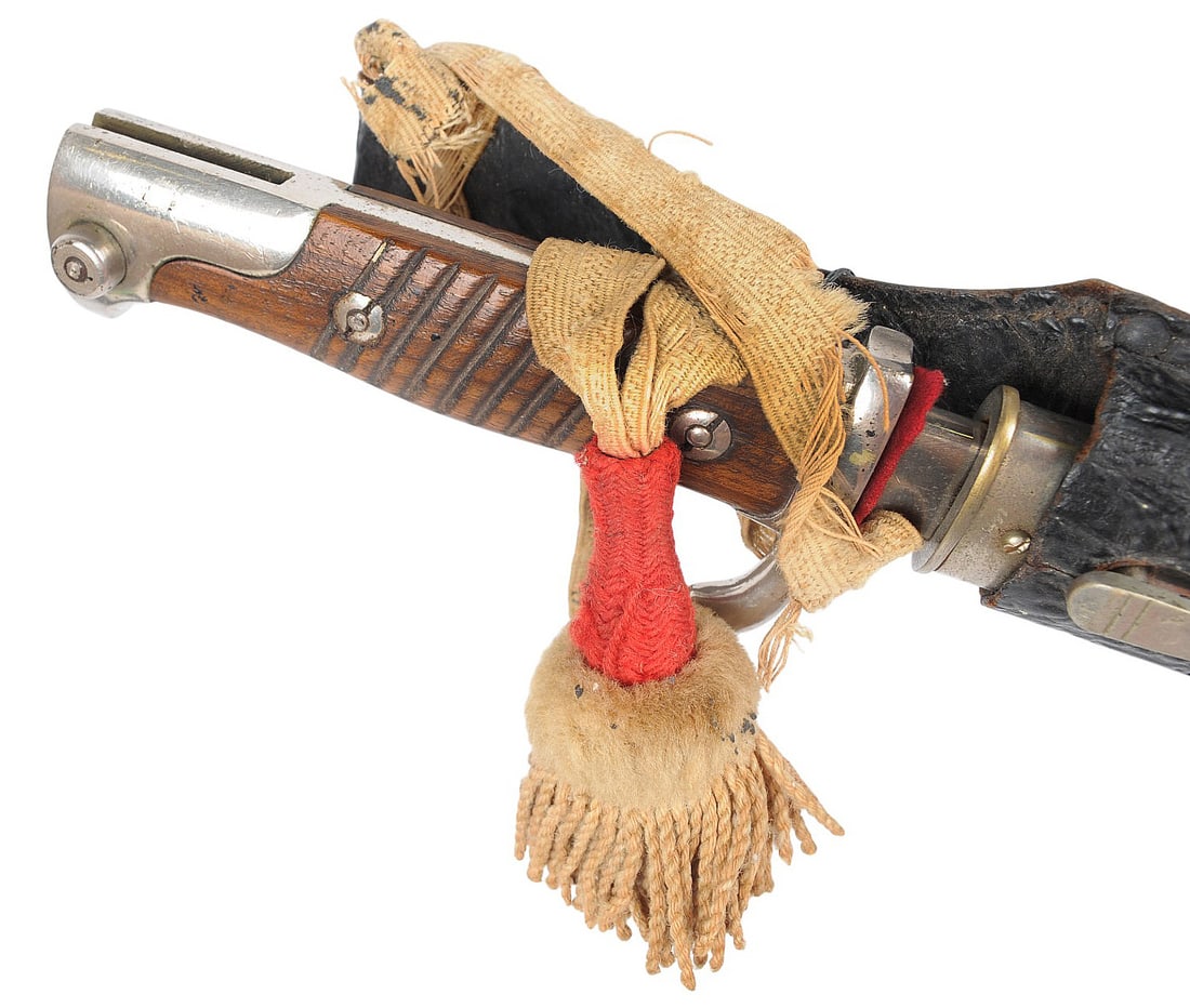Imperial German WWI era Dress Gewehr 1898 Mauser Quill-Back Bayonet, Frog & NCO Knot (M2R) - 5
