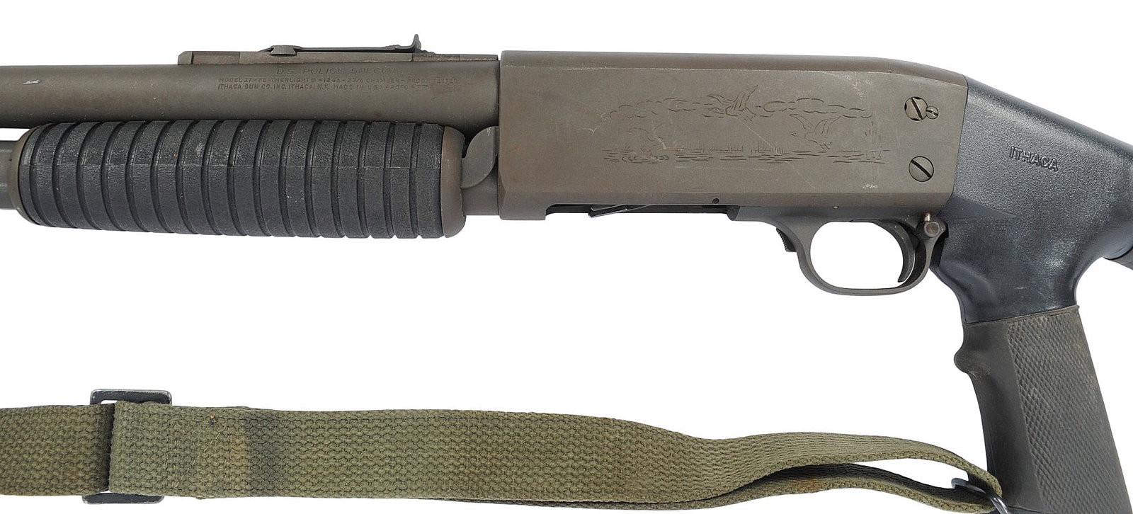 Ithica Model 37 DS Police Special 12 Gauge Pump-action Shotgun FFL Required: 381013186 (KDC1) - 5