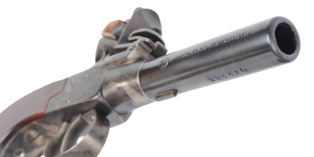 Contemporary Cased Italian Palmetto Arms "Lafayette Gamblers FLintlock Pistol" - no FFL needed (A1) - 7