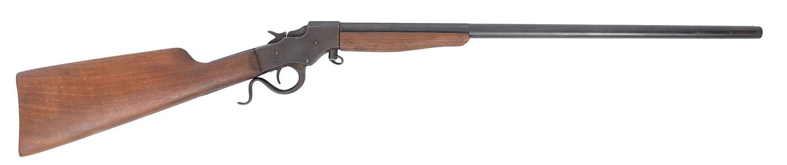 J.Stevens Favorite 32-Shot Falling Block Shotgun FFL Required: C564 (B3W1): A J.Stevens Favorite 32-Shot Falling Block Shotgun that is in good condition with a bright and shiny bore. The action appears to function properly, and the finish shows light wear with scratches and