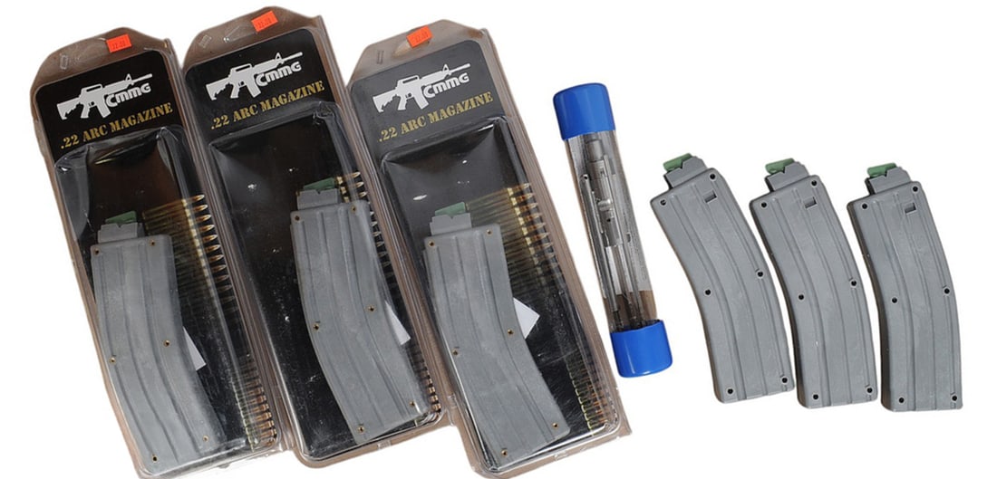 CMMG ARC 22LR AR15 BCG and 30 Rd Magazine Lot of 7 (JGD): A CMMG ARC 22LR AR15 BCG and 30 Rd Magazine Lot of 7 in very good condition.