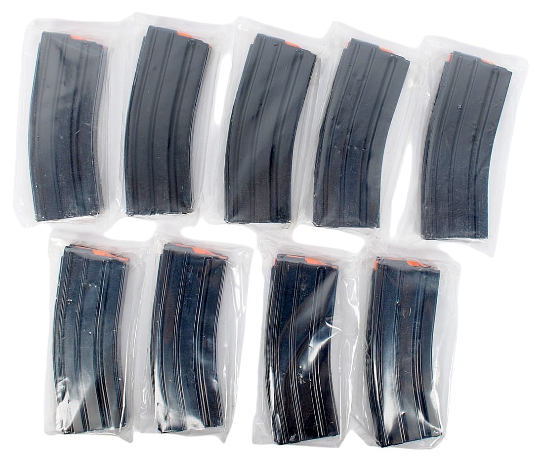 Commercial AR15 5.56mm 30 rd. Magazine Lot of 9 (T2M): A Commercial AR15 5.56mm 30 rd. Magazine Lot of 9 in very good condition.