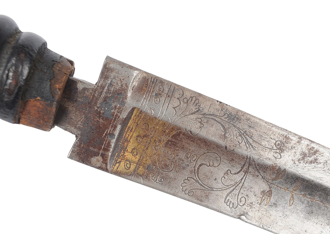 European Military 18th Century Engraved Saber (J) - 8