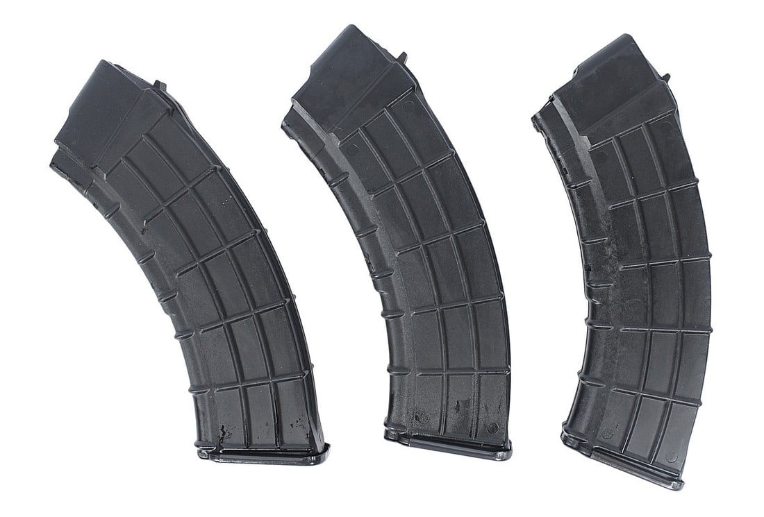 Commercial Polymer AK47 7.62x39mm 30 Rd Magazine Lot of 3 (TAY) - 2