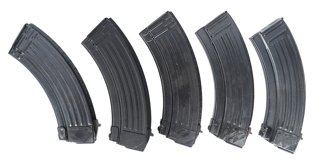Surplus AK47 Steel 7.62x39mm 30 Rd Magazine Lot of 5 (JGD) - 2